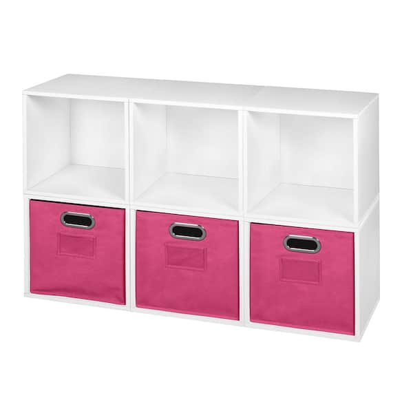 Niche 26 in. H x 39 in. W x 13 in. D Wood 6- Cube Organizer