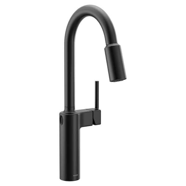MOEN Genta LX Matte Black 16 in. H Pull Down Sprayer Kitchen