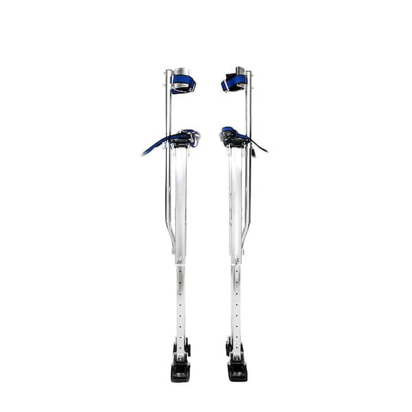 Winado 24 in. to 40 in. Silver Aluminum Adjustable Height Drywall Stilts