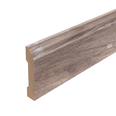 Winding Brook 0.62 in. T x 3.3 in. W x 94.5 in. L Textured Wood Look Laminate Moulding/Trim Base Molding