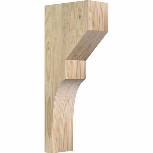 Ekena Millwork 4 in. x 8 in. x 20 in. Douglas Fir Monterey Rough Sawn Corbel