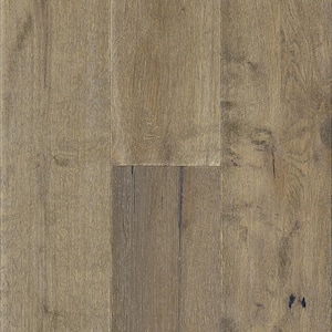 Time Honored White Oak 3/8 in. T x 7.3 in. W Wire Brushed Gray Engineered Hardwood Flooring (32.6 sqft/case)