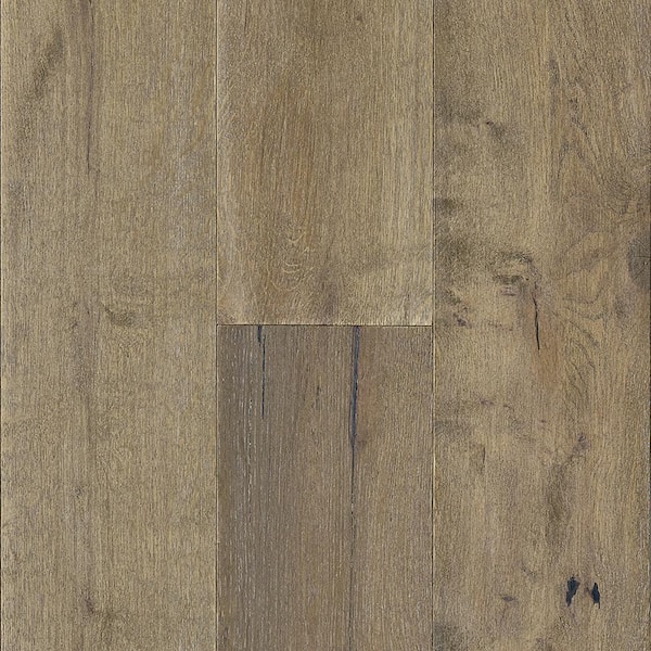 Bruce Time Honored White Oak 3/8 in. T x 7.3 in. W Wire Brushed Gray Engineered Hardwood Flooring (32.6 sqft/case)