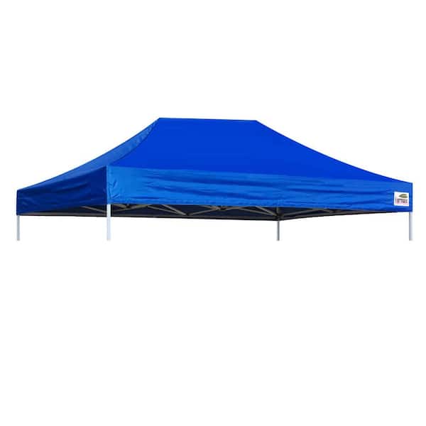 Terracemaster USA Pop Up 10 ft. x 15 ft. Replacement Canopy Tent Top Cover, Instant Ez Canopy Top Cover ONLY (Blue)