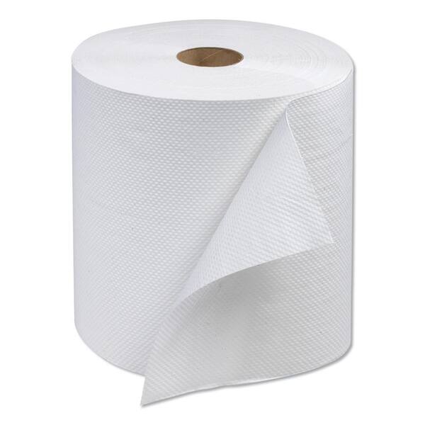 Tork Advanced Hardwound Roll Towel, One-Ply, 7.88 x 600 ft, White, 12 Rolls/Carton