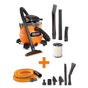 16 Gallon 6.5 Peak HP NXT Shop Vac Wet Dry Vacuum with Detachable Blower, Filter, Hose, Accessories and Car Cleaning Kit