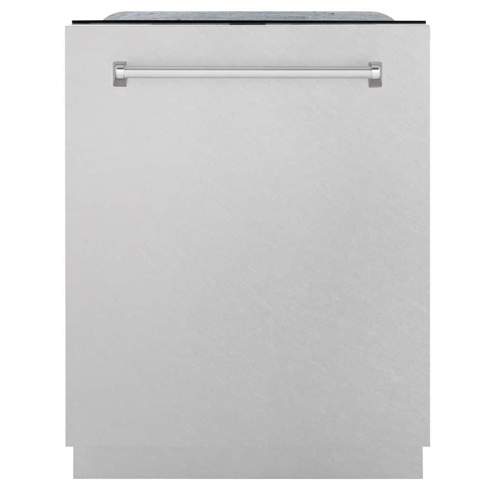 ZLINE Kitchen and Bath 24 in. Monument Series 3rd Rack Top Touch Control Dishwasher with Satin Stainless Steel Panel and Stainless Steel Tub