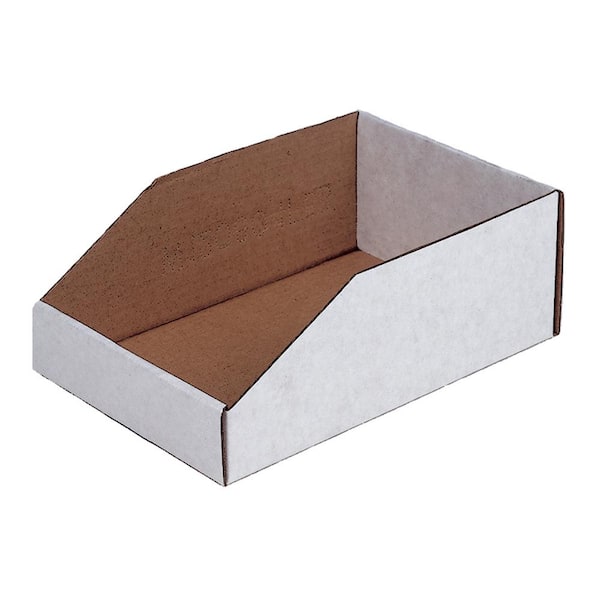 Storage Concepts 6 in. W x 12 in. D x 4 in. H 1.2 Gal. Corrugated Bin (100-Pack)