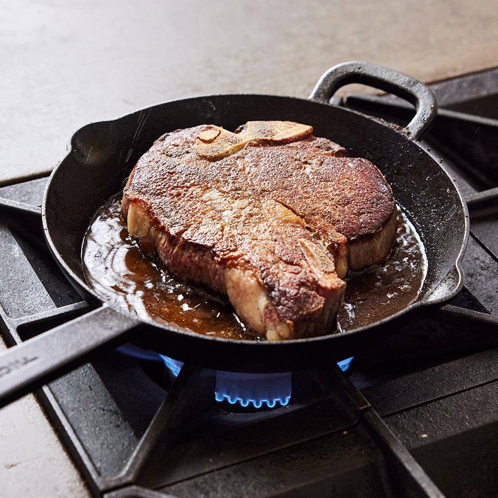 Bobby Flay 10" Black Cast Iron Skillet with Helper Handle