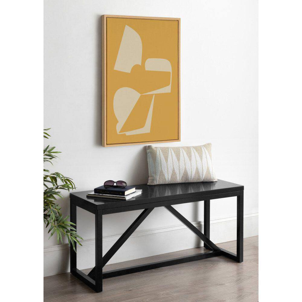 Natural Yellow and Tan Abstract Canvas Wall Art, 23x33