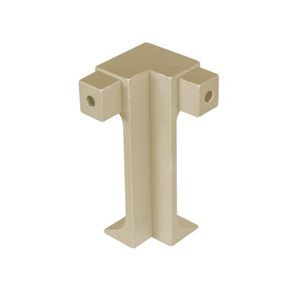 DURAL CONSTRUCT 0 in. D x  0.43 in. W x 0 in. L Ext Crnr Aluminum Anodized Champagne Molding and Transition Trim
