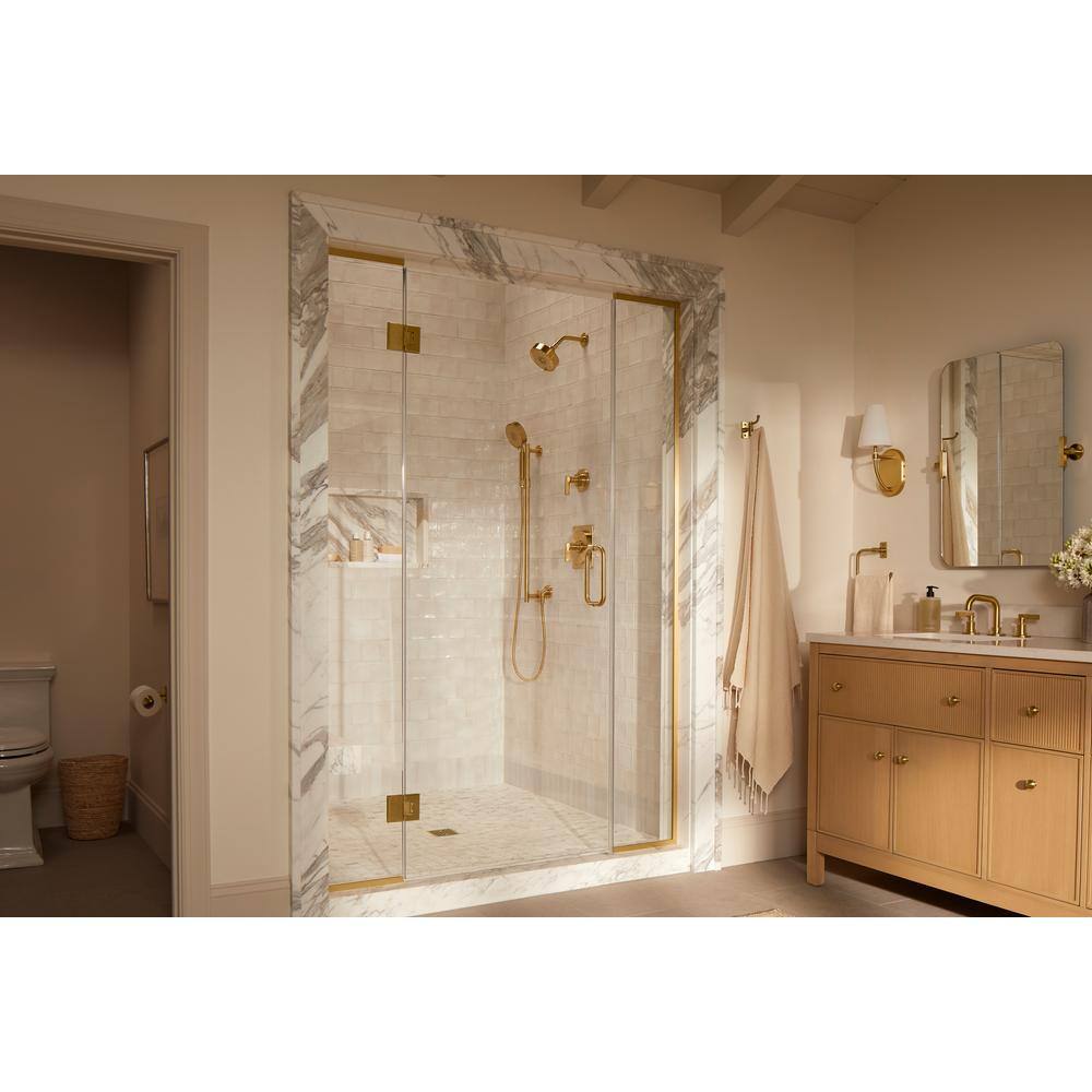 Vibrant Brushed Moderne Brass Wall Mounted Toilet Paper Holder