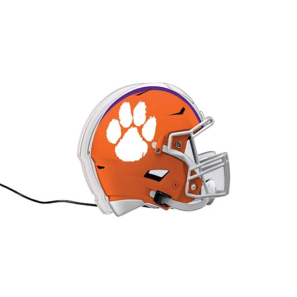 Evergreen Clemson University Orange NCAA Helmet Desklite LED Decor