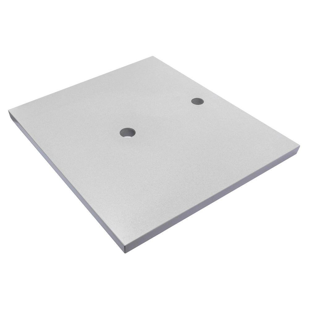 Light Gray Terrazzo Vanity Top with Concrete and Marble, 25 in.