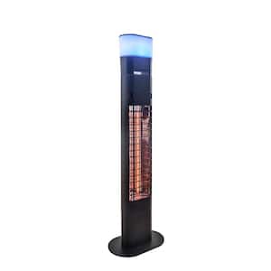 1500-Watt Infrared Free-Standing Electric Outdoor Heater with Gold Tube, Speaker and Remote Control