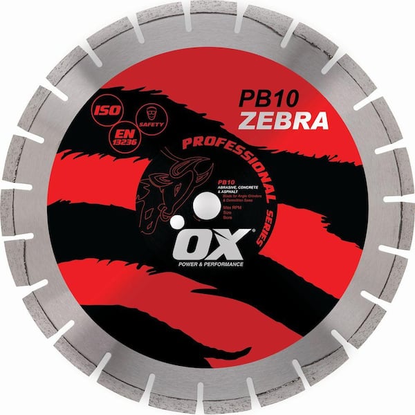 OX Professional Abrasive 14 in. 1 - 20 mm Bore Diamond Blade