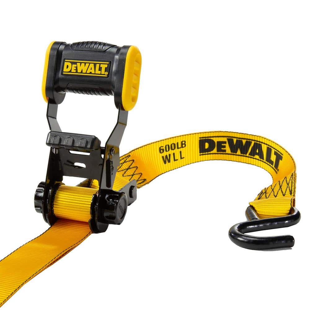 DeWalt Heavy-Duty Yellow & Black 12ft Ratchet Strap Set