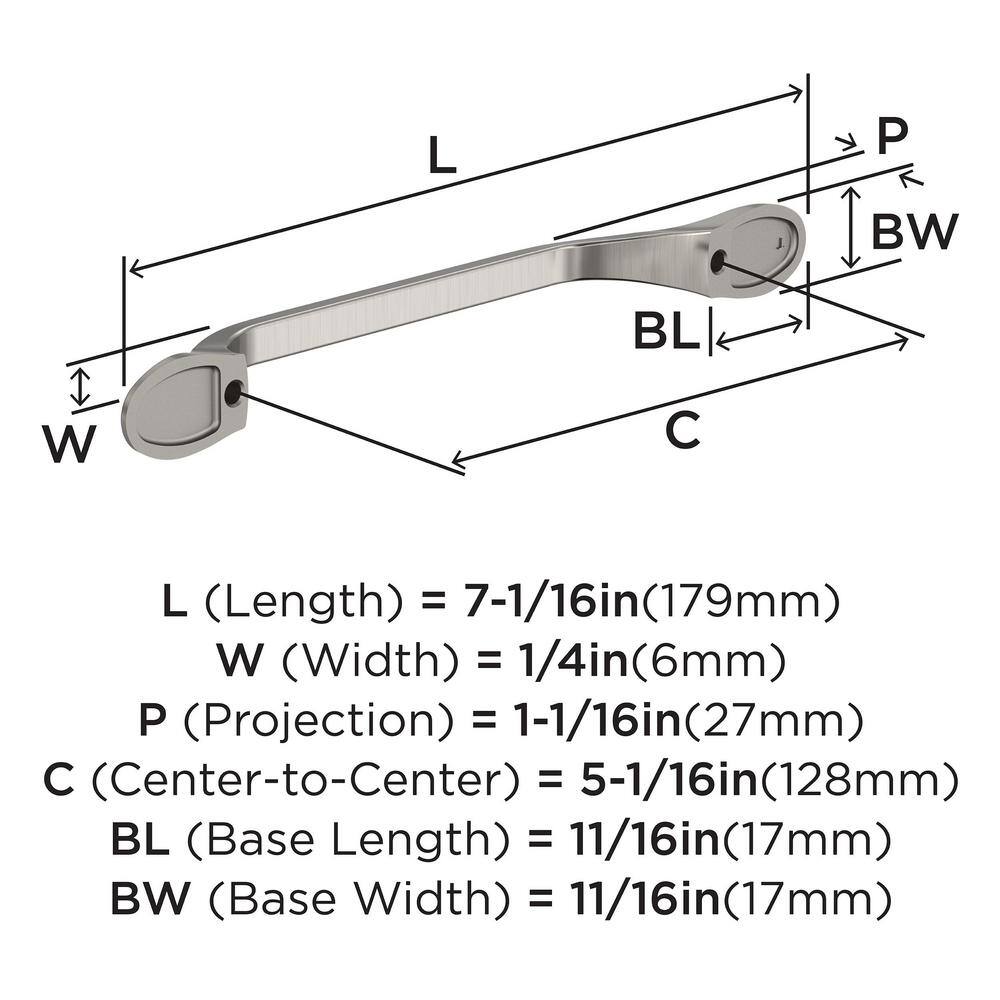 Ravino Polished Chrome 5-1/16 inch Cabinet Pull with Mounting Hardware