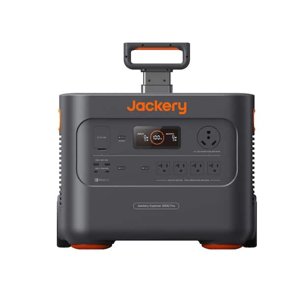 Jackery 3000W Continuous/6000W Peak Output, Explorer 3000 Pro Push Button Start Battery Generator for Outdoors and Emergency