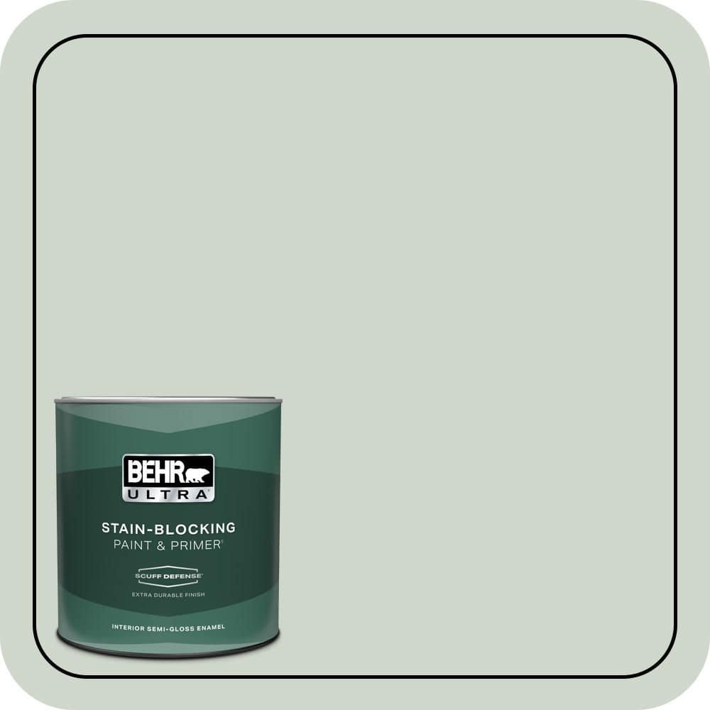 1 qt. #ICC-48 Aspen Mist Extra Durable Semi-Gloss Enamel Interior Paint & Primer price history on PriceWatchPro