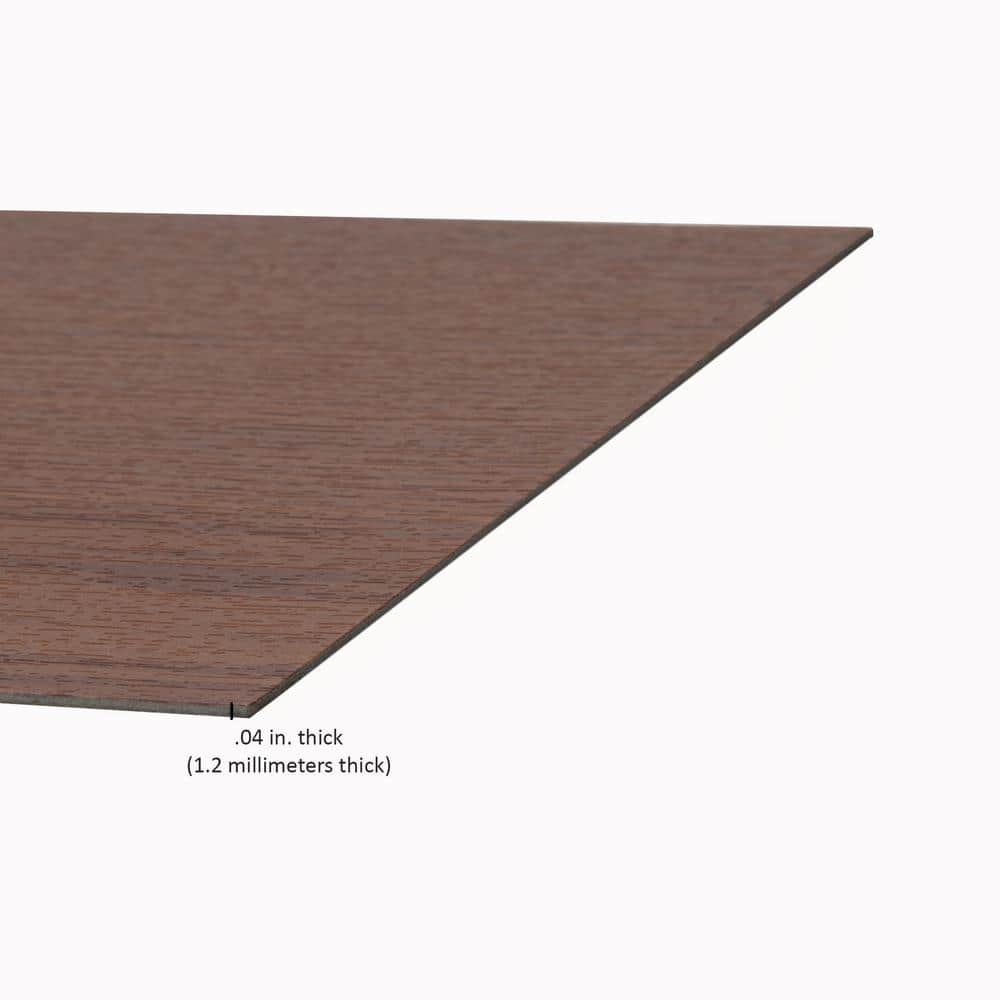Sterling Brown Vinyl Self-Adhesive Floor Planks 6'' x 36''