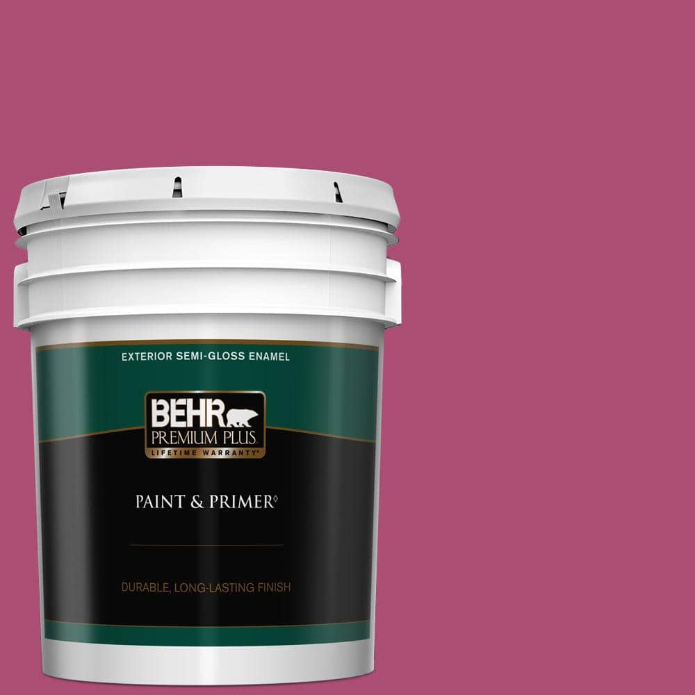 BEHR PREMIUM PLUS 1 qt. #100B-7 Hot Pink Hi-Gloss Enamel Interior/Exterior  Paint 830004 - The Home Depot