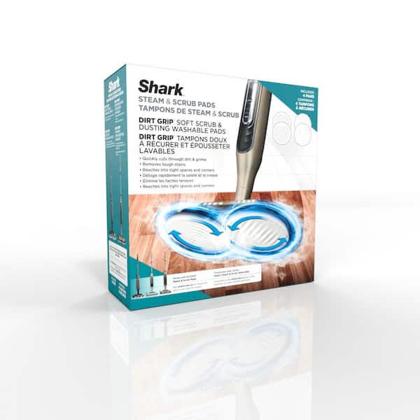 Shark Steam & Scrub Dirt Grip Soft Scrub & Dusting Washable Pads XKITP7000D  White/Gray XKITP7000D - Best Buy