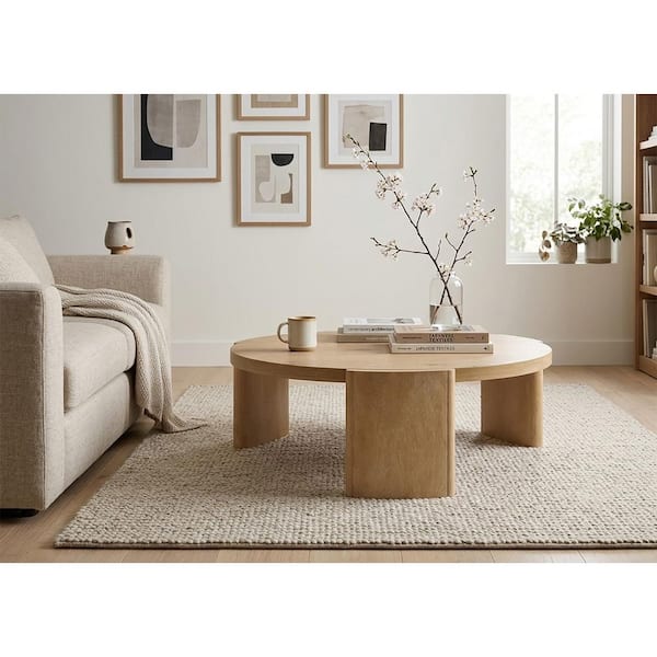 Best Master Furniture Bristol 40 in. L Kepler Driftwood Round Wood