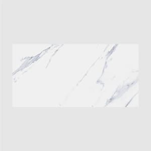 Rectangle 24 in. x 48 in. Matte Blue Marble Look Porcelain Floor/Wall Tile (112 sq. ft.)