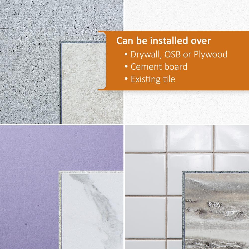 Wind Gust Gray PVC Interlocking Wall Tile Panels