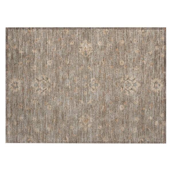 Chantille Machine Washable Indoor/Outdoor Abstract ACN3076 Taupe 3 ft. x 4 ft. Area Rug