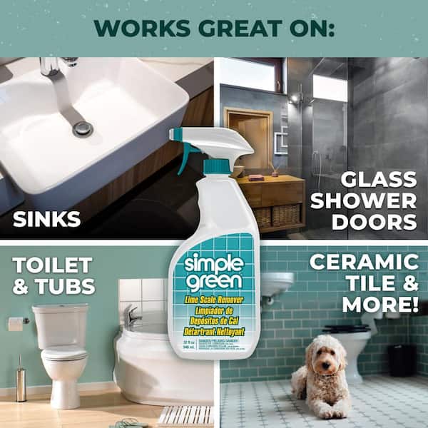 Bring It On Cleaner Hard Water Stain Remover - Soap Scum, Calcium, Lime  Scale, Remover for Shower Door, Tile, Glass, Fiberglass, Bathroom, Sink