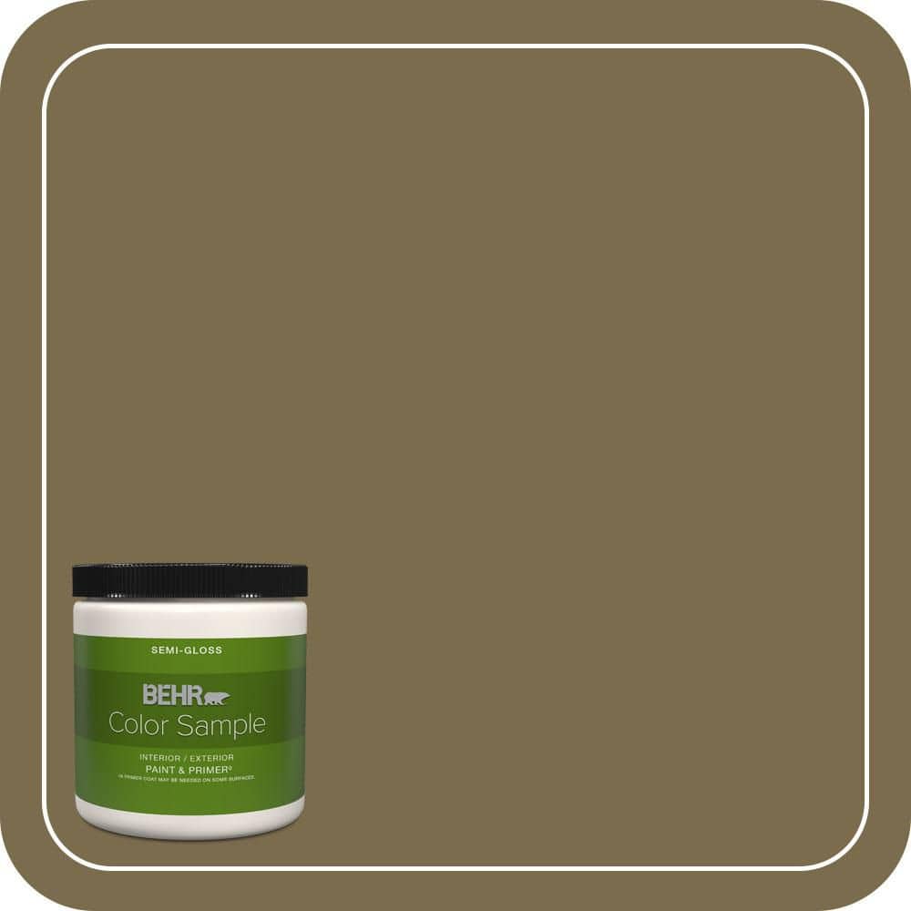 BMサ18◯●oliveページ●◯ BEHR PREMIUM PLUS 8 oz. #PPU8-01 Olive Semi-Gloss Interior