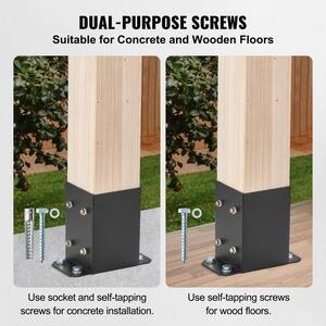 Support De Poteau Solaire Heavy Duty - Fixation Robuste Pour Lampadaire Extérieur, Jardin, Route, Installation Facile