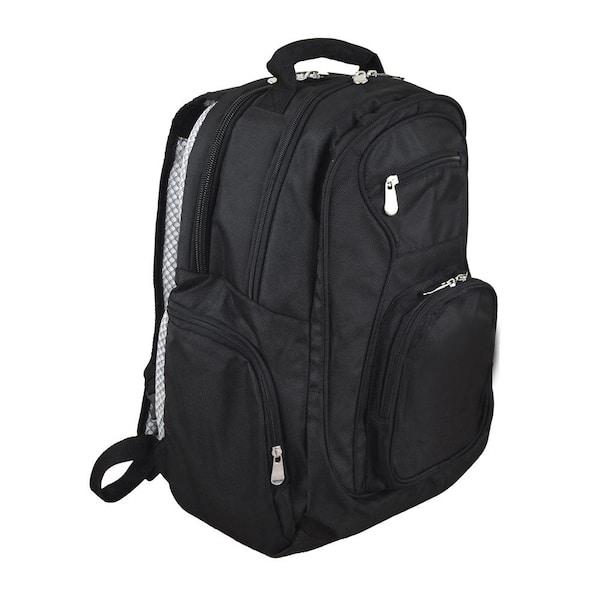 Expanded: 19 H x 13 W x 11 D; Laptop Compartment: 19 H x 13 W x 3 D Grey Denco Las Vegas Raiders Backpack Laptop Backpack 