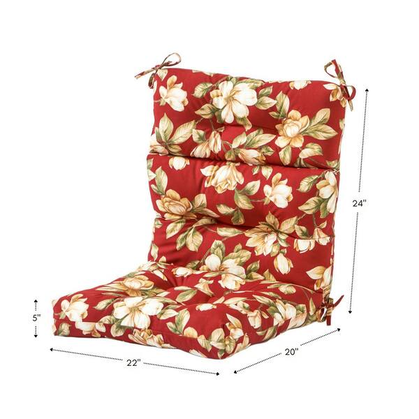 Floral outdoor shop chair cushions