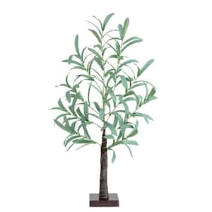 2 ft. Lighted Artificial Olive Tree with 60 Warm White LED Lights