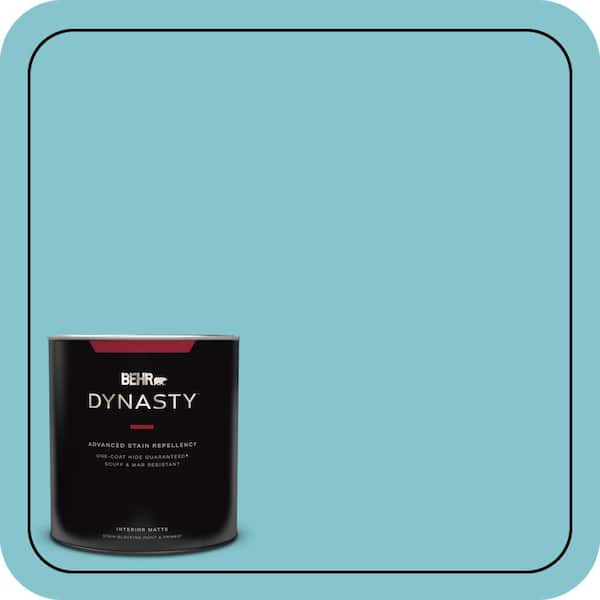 BEHR DYNASTY 1 qt. #520D-4 Shallow Sea Matte Interior Stain-Blocking Paint and Primer