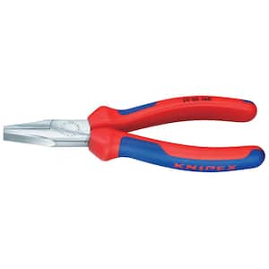 6-1/4 in. Flat Nose Pliers with Comfort Grip and Chrome Finish