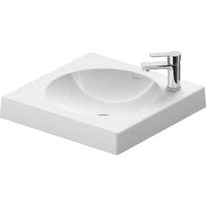 Architec 5.75 in. Sink Basin in White