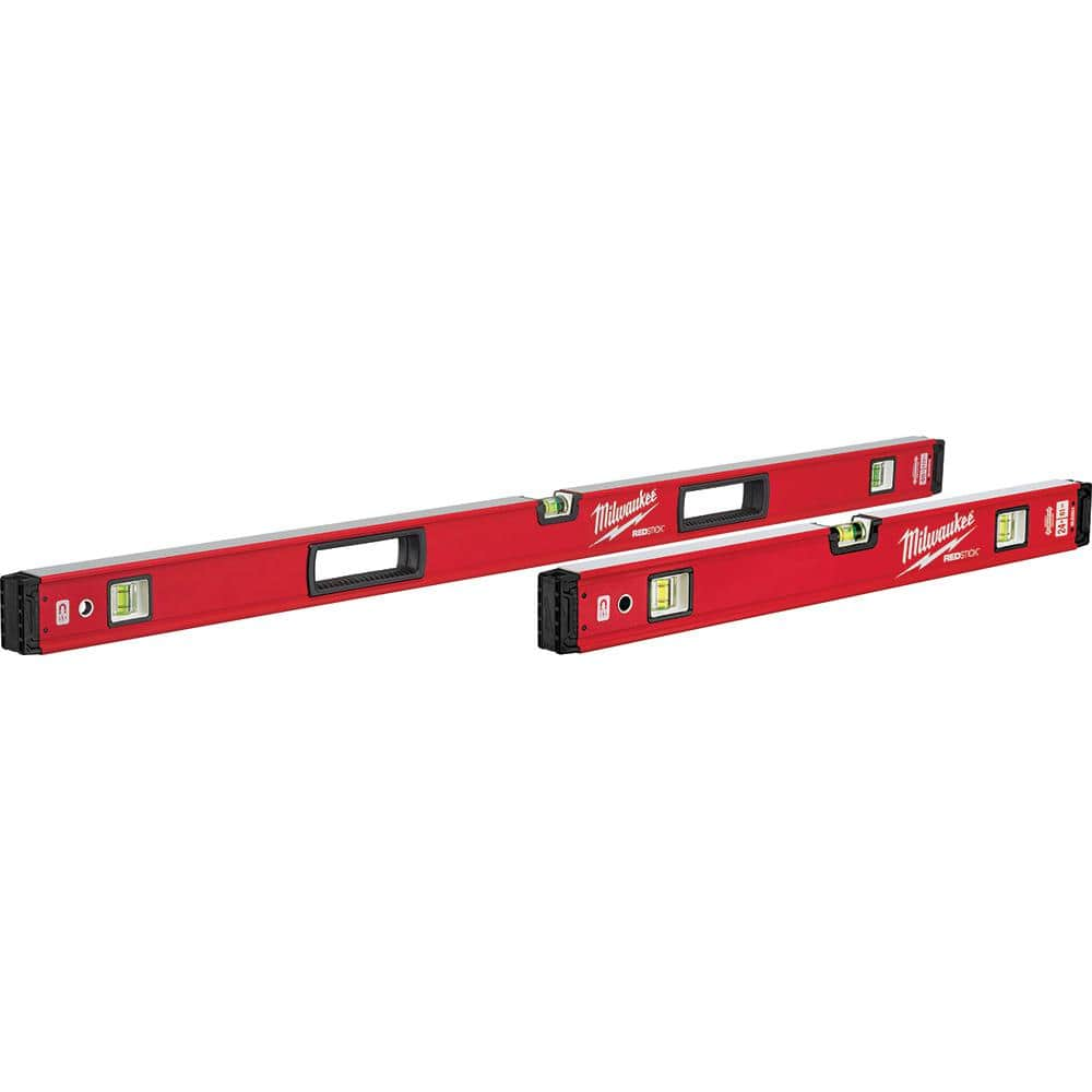 Milwaukee 24 in./48 in. REDSTICK Magnetic Box Level Set