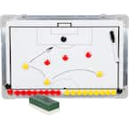 Magnetic Soccer Coaching Clipboard in White