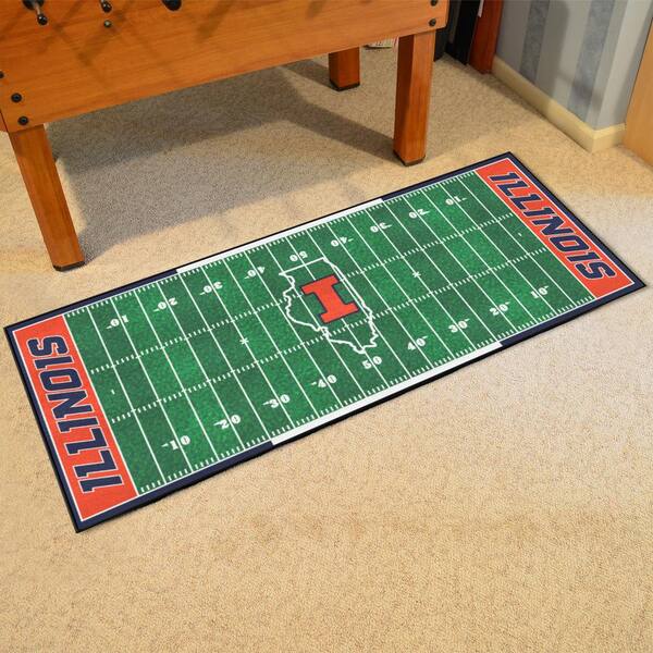 FANMATS Miami Dolphins 3 ft. x 6 ft. Football Field Rug Runner Rug 7357 -  The Home Depot