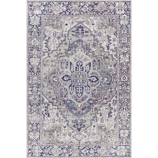 Livabliss Rhene Charcoal 4 ft. x 6 ft. Indoor Area Rug