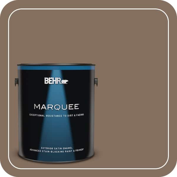 BEHR MARQUEE 1 gal. #N230-6 Whiskey Barrel Satin Enamel Exterior Paint & Primer