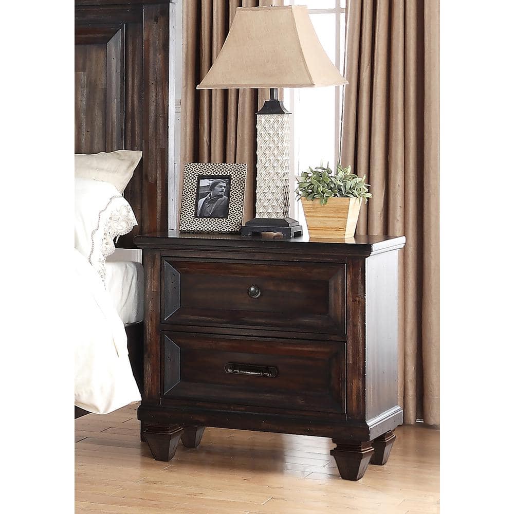 NEW CLASSIC HOME FURNISHINGS New Classic Furniture Sevilla Walnut 2-drawer Nightstand