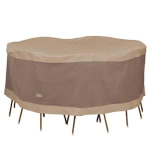 Duck Covers Elegant 72 in. Dia x 29 in. H Round Table and Chair Set Cover