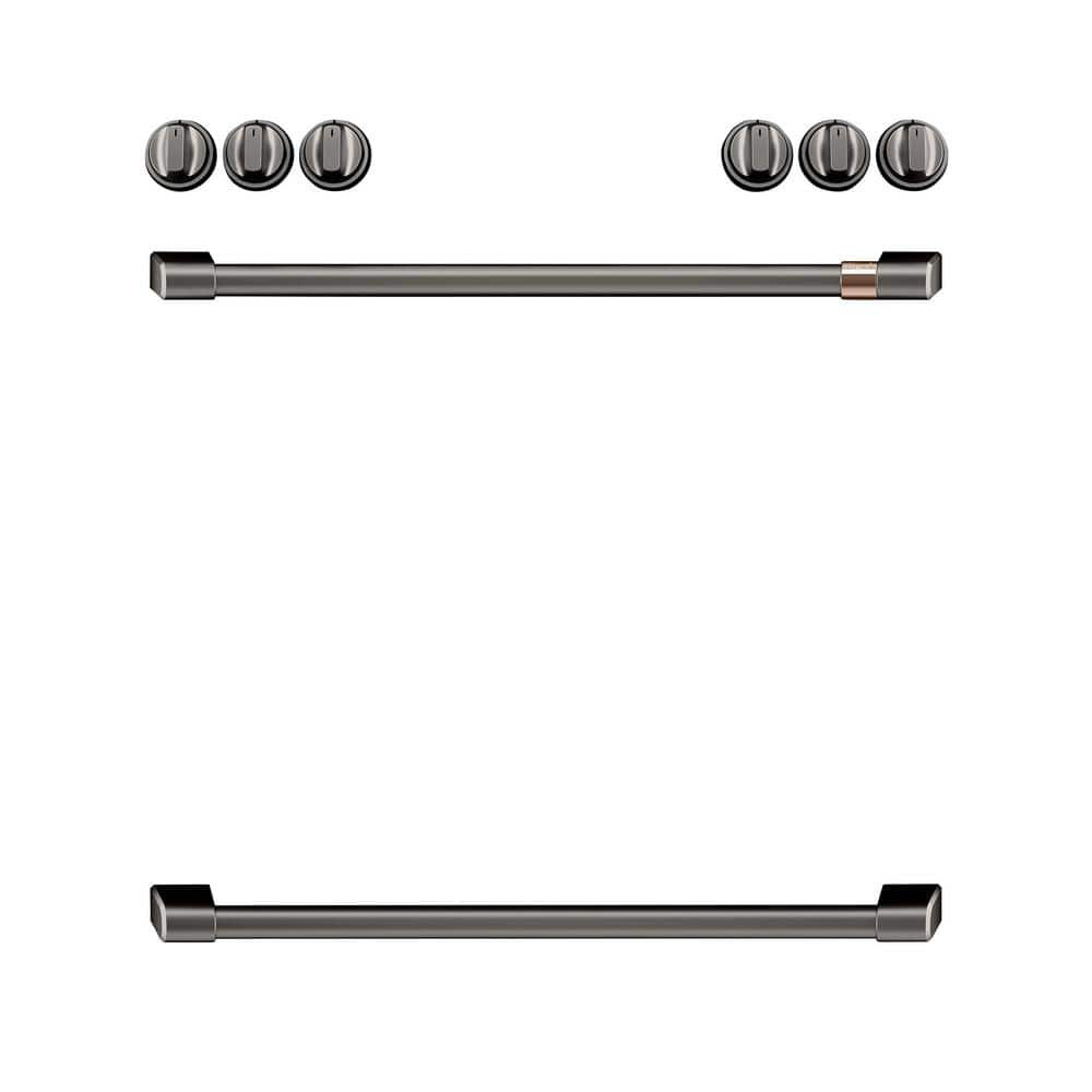 Front Control Electric Range Handle and Knob Kit in Brushed Black price history on PriceWatchPro