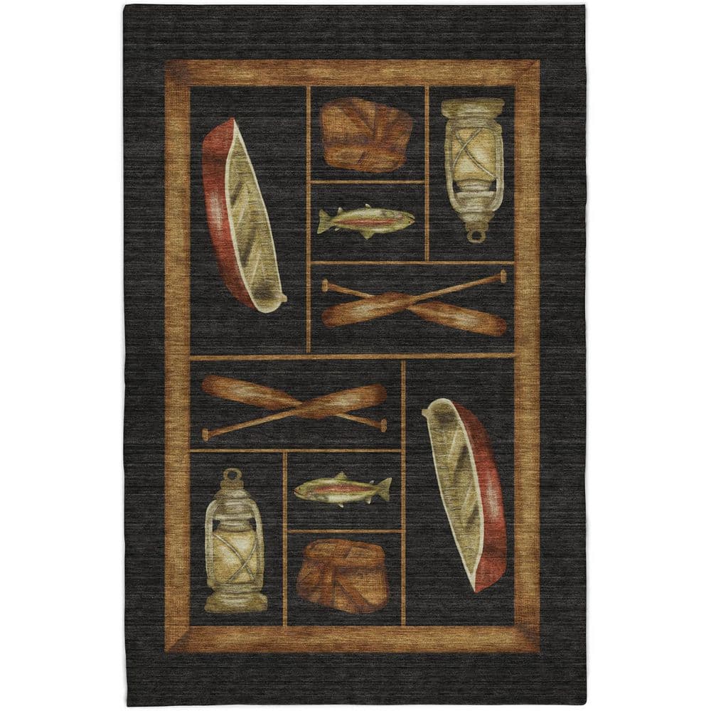 Dream Shag Premium Machine Washable Abstract ADS144 Midnight 10 ft. x 14 ft. Area Rug price history on PriceWatchPro