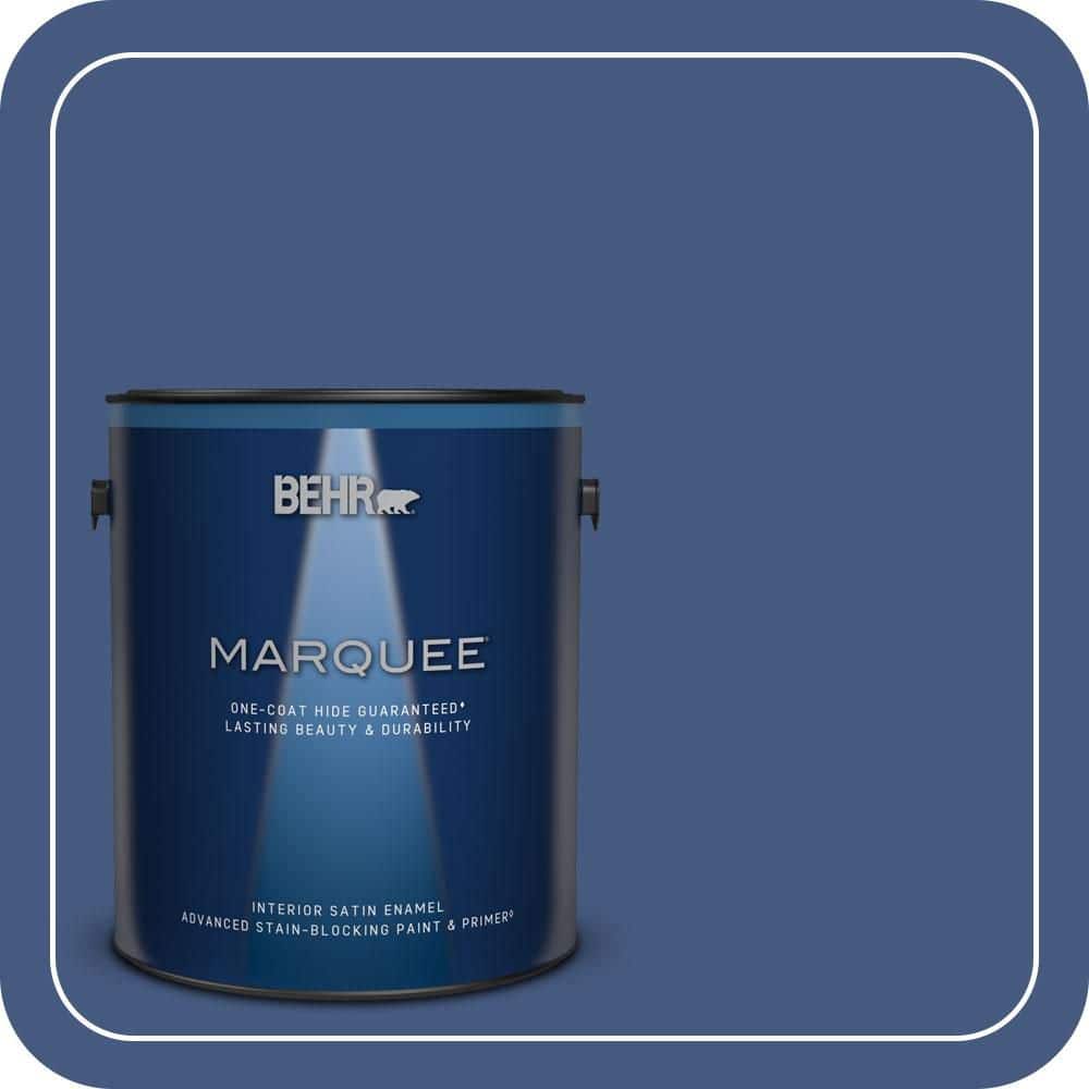 1 gal. #M540-7 Optimum Blue One-Coat Hide Satin Enamel Interior Paint & Primer price history on PriceWatchPro
